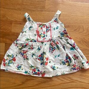 🌼 WonderKids Girls Floral Top | Size 3T White Multicolor